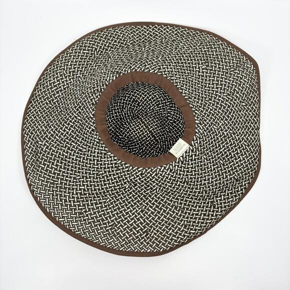 Liz Claiborne Sun Hat Wide Brim Beach Vacation Resort Quiet Luxury Old Money - Picture 5 of 6
